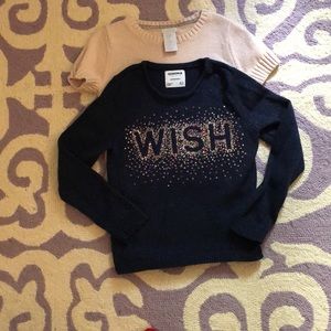 Girls navy blue sweater
